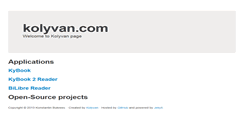 Desktop Screenshot of kolyvan.com