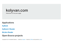 Tablet Screenshot of kolyvan.com